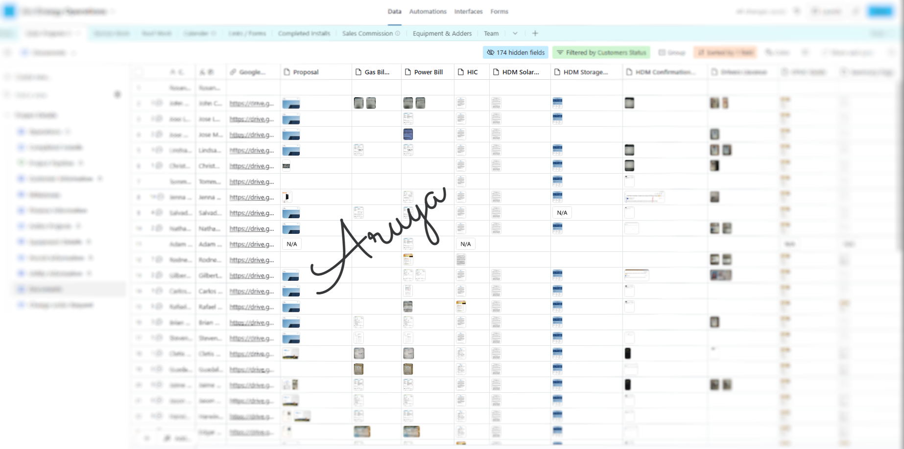 Solar Operations Hub Airtable interface